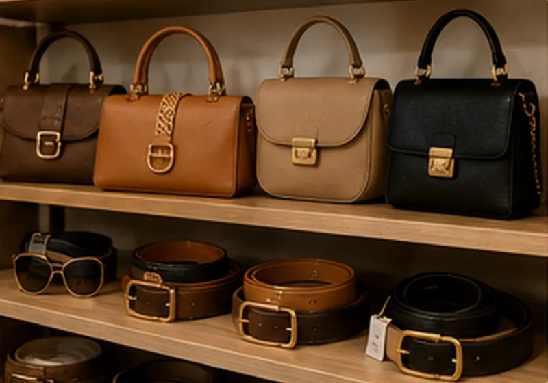 Bolsos, cinturones y lentes por categoría