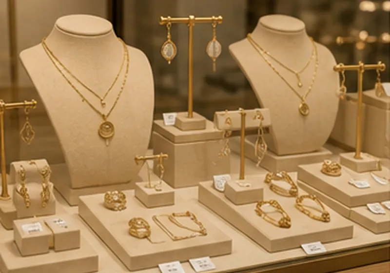 Exhibidor de joyería por colección